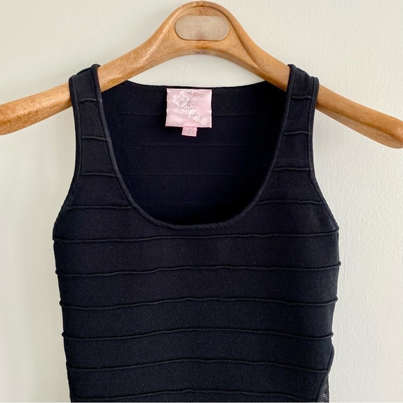 Romeo & Juliet Couture Black Bodycon Mini Dress Size Small - Picture 2 of 6